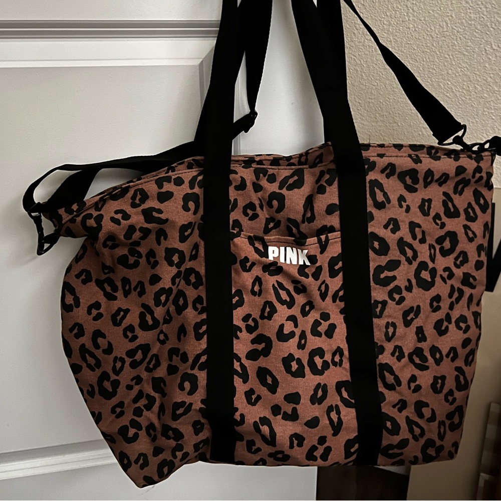 PINK Victoria's Secret Leopard Print Travel Bag